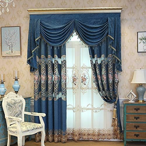 1 Panel Embroidered Floral Voile Sheer Window Curtain Rod Pocket Top | - Image 4