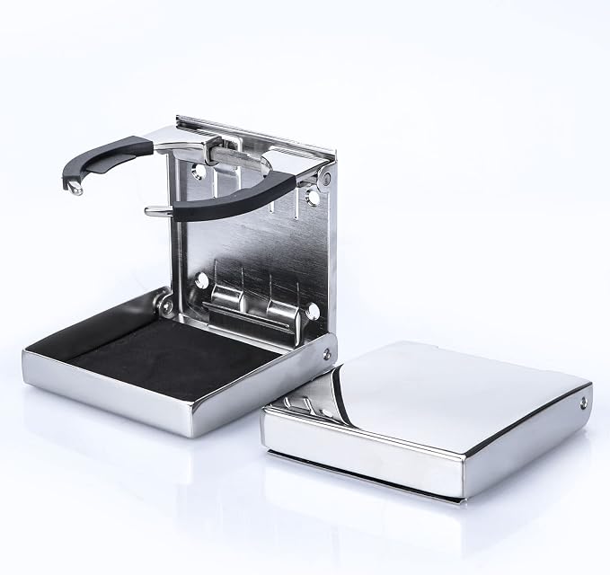 Stainless Steel Adjustable Folding Cup Drink Holders Marine/Boat/Caravan/car) - Image 8