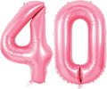 Number 40 Balloons for 40th Birthday Party Decorations, 0-100 Large No.40 by Joycard