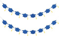 Graduation Decorations Class of 2026 Blue Graduation Cap Banner by Blopee