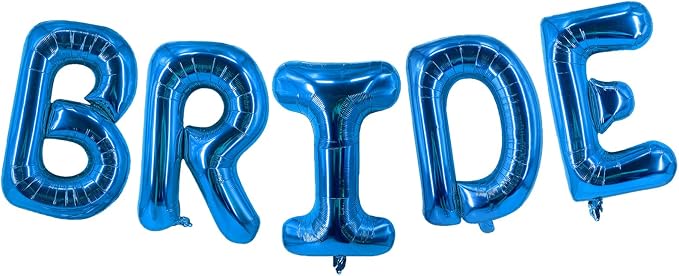 Blue Bride Balloons 40 Inch Wedding Letter Balloon Bride To Be Balloons by Unknown