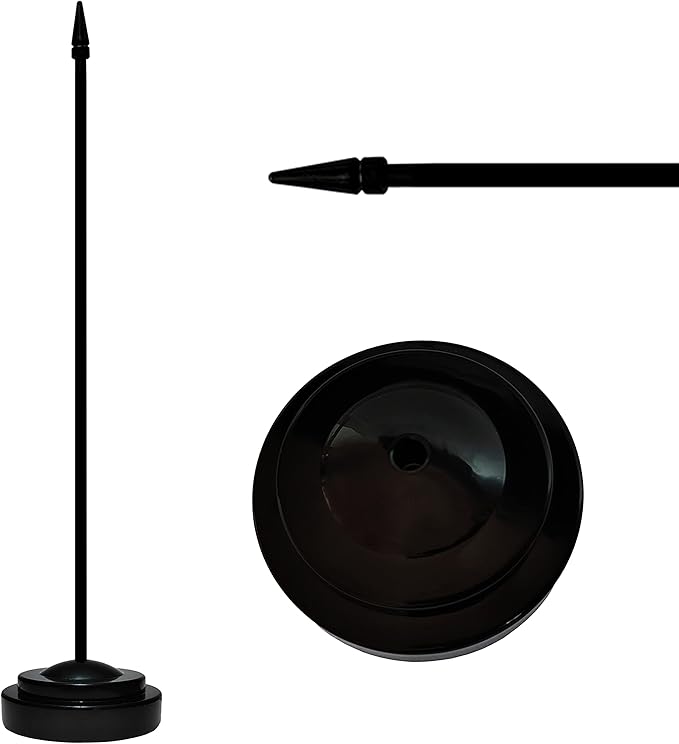12 Pack Argentina Desk Flags Set, Argentine Small Mini Table Office Flags with 12" Solid Black Pole, 8.2 x 5.5 Inches, Home and Office Decoration, Festival Celebrations