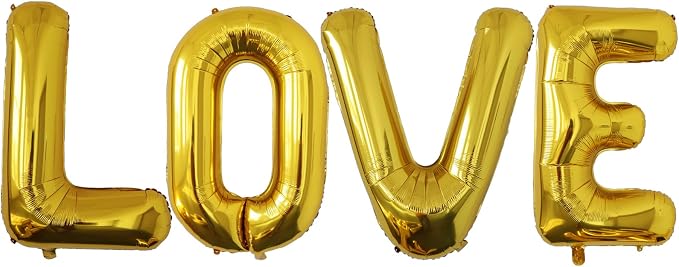 40 Inch LOVE Foil Balloons by VHUWE
