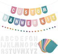 Hahafelt 125 Pcs Make Your Own Banner Kit Personalized Handmade Name Scallop by Hahafelt