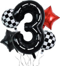 TONIFUL 40 Inch Race Car 3rd Birthday Balloons by TONIFUL