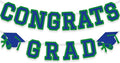 Congrats Grad Banner Graduation Party Banner Decoration Hanging Garland High by Unknown