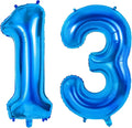 Number 13 Balloons for 13th Birthday Party Decorations, 0-100 Large No.13 by Joycard