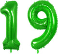 Number 19 Balloons for 19th Birthday Party Decorations, 0-100 Large No.19 by Joycard