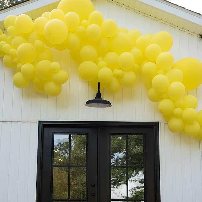 Voircoloria 105pcs Yellow Party Latex Balloons, 12inch | - Image 6