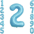 Pearlescent Blue Number 2 Balloon 40 Inch, Shiny Foil by Unknown