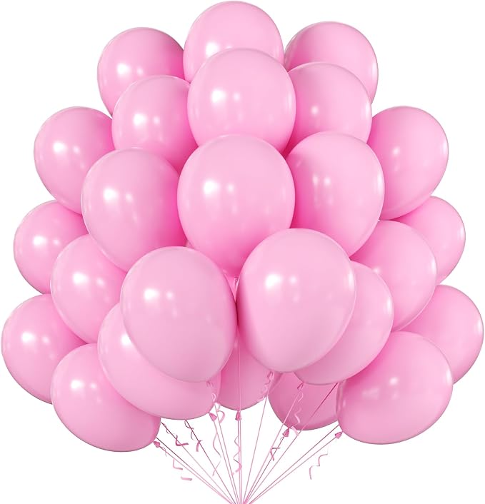 12 Inch Light Pink Balloons, Baby Shower, Graduate Party Decorations by KALOR