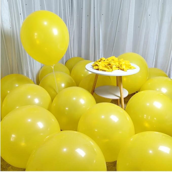 90 Pack Yellow Balloons 18 inch Yellow Latex Big Balloons - Image 6