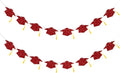 Graduation Decorations Class of 2026 Red Graduation Cap Banner by Blopee