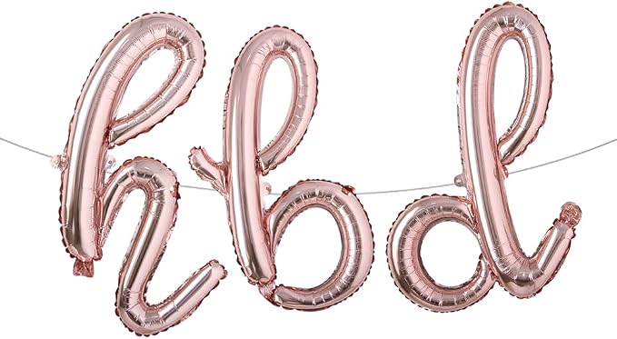 16 Inch HBD Balloons for Boho Birthday Party Decorations by RUIANSI