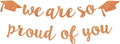 2026 Graduation Decorations Pre-Strung Blingbling We Are So Proud of You Banner by Unknown