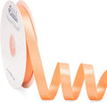 Ribbli Peach Satin Ribbon Double Faced Satin 1/2 inch x Continuous 50 by Ribbli
