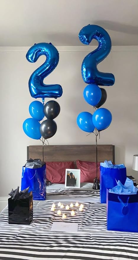 Navy Blue 20 Balloon - Image 4