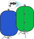 NEEWER 5x7ft/1.5x2m Chromakey Green Screen Blue Green 2 in 1 Double Sided Pop by Neewer