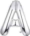 Single Aluminum Hanging Foil Film Silver Letter Balloons A 40 Inch | by FFNIU