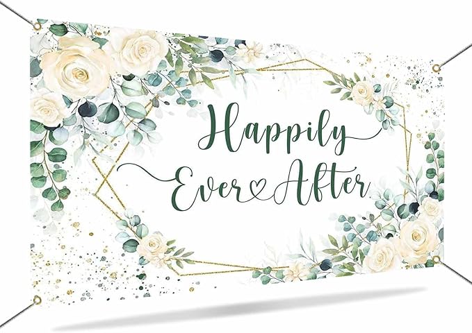 Mocsicka Happily Ever After Backdrop Banner - Image 5
