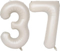 40 In Cream white Number Balloons Helium Foil Mylar Balloon Digital 37 | by Exquisitehighqualitypartydecorationstomeetyoureveryneed%EF%BC%81