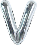 TONIFUL 40 Inch Large Silver Letter V Foil Balloons Alphabet Balloons | Giant by TONIFUL