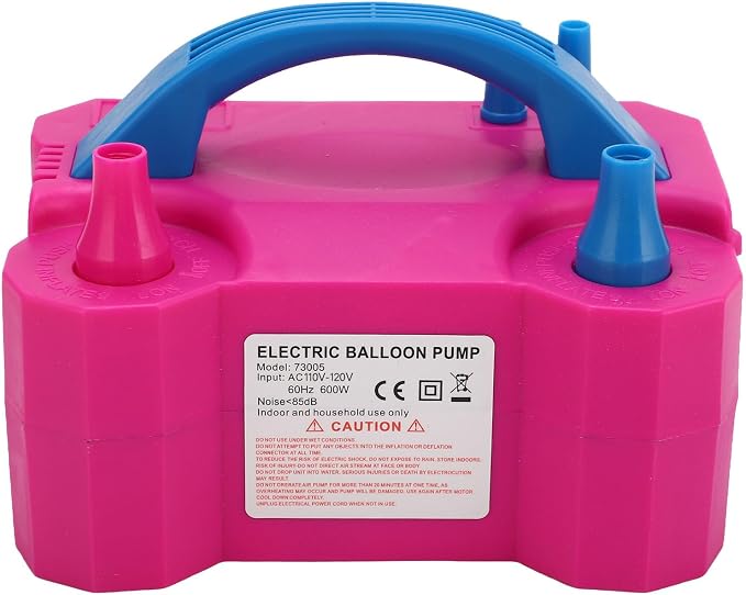 600W Electric Balloon Pump Electric Balloon Inflator Air Pump Dual Nozzle by Unknown