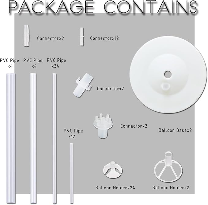 Balloon Column Kit for Floor- Set of 2, Balloon Stand Holder on Floor or Table - Image 2