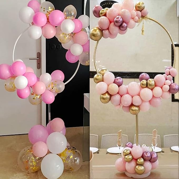Faylapa Balloon Round Arch Column Stand Set of 2 Pack, Stand Round Balloon - Image 5