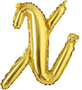 18 inch Gold DIY a-z Handwriting lowercase letters name Foil balloon Letter by REIANS