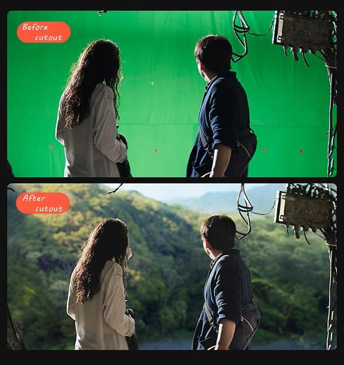 Green Screen Backdrop 10x20ft Photo Backdrop Chromakey Muslin Portrait Green - Image 4