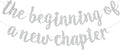 BEISHIDA Silver Pre-Strung Glitter The Beginning of A New Chapter Banner | by Beishida