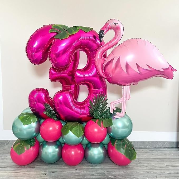5 Balloon Number Hot Pink 5 Birthday Balloon 40 inch Foil Mylar Large 5 Balloon - Image 4