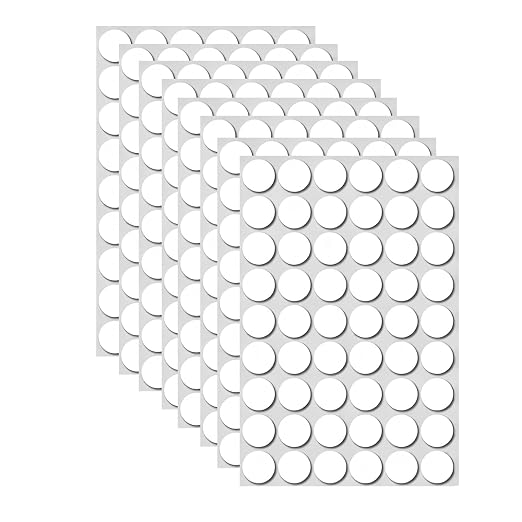 Glue Dots Double Sided 400 PCS, 1.18 Inch Clear Sticky Dots Removable Adhesive by Duccinp