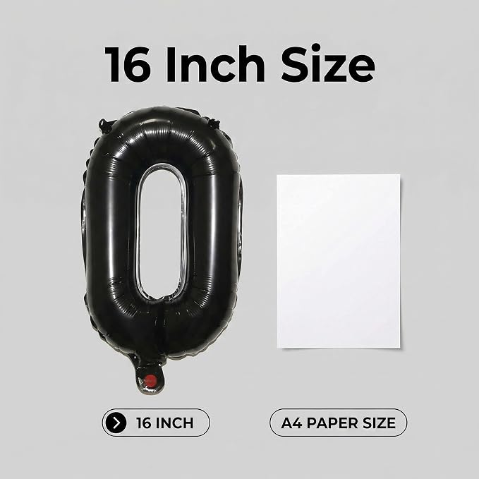 20 Pieces Foil Mylar Number Balloons 0 to 9 Set - Image 7