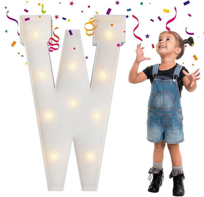 3FT Marquee Light Up Letters, Large Marquee Letters, Mosaic Balloon Frame by MerryMosaics