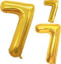 Gold Foil Balloons Number 7, Huge Number Balloons by GOER