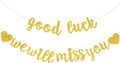 BEISHIDA Glitter Gold Good Luck We Will Miss You Banner Party Decor No DIY | by Beishida