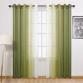 DWCN Ombre Faux Linen Sheer Curtains by DWCN