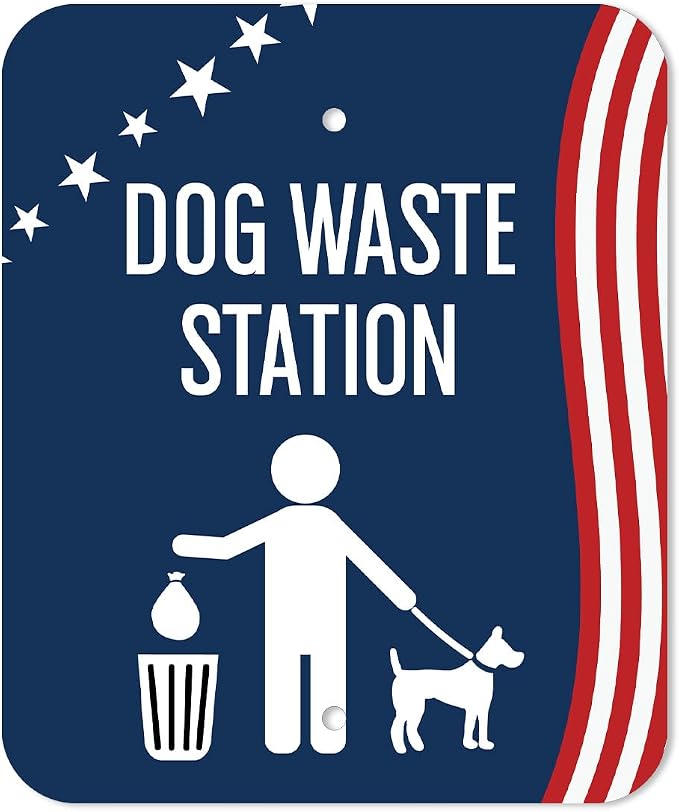 Zero Waste USA - DISPENSE-ART™ Roll Bag Dispenser & Sign - Stars & Stripes | - Image 2