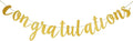 Gold Glitter Congratulations Banner Congratulations Graduate Banner by Unknown