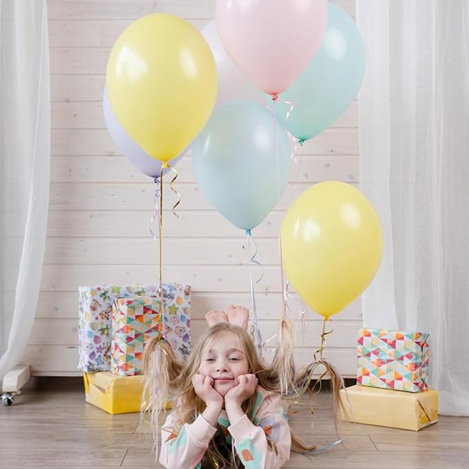 Pastel Balloons Latex Pastel Birthday Decorations 30 Pack 18 inch Round Helium - Image 3