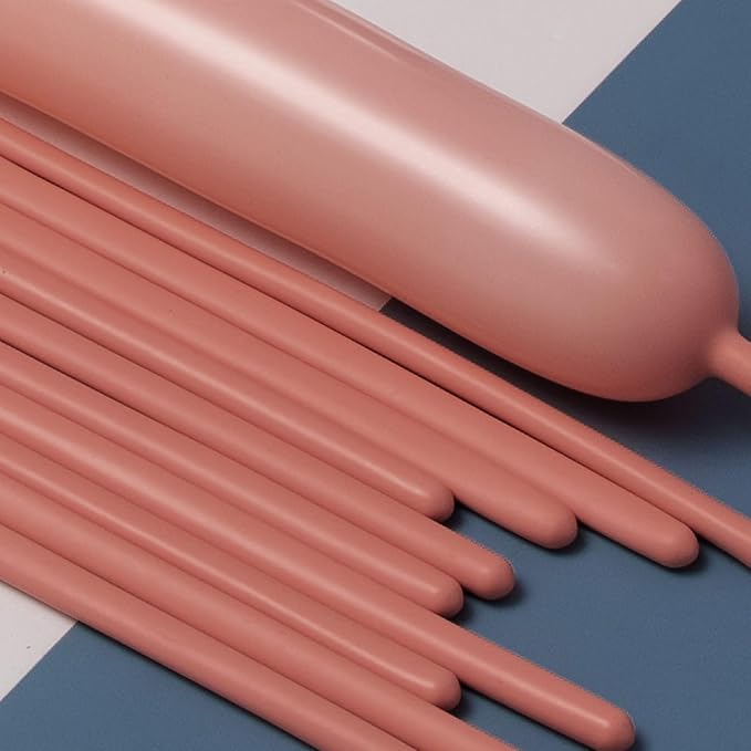 260 Balloons Dusty Pink, Thickened 100 Pack Long Balloons Twisting Skinny Magic by VHUWE