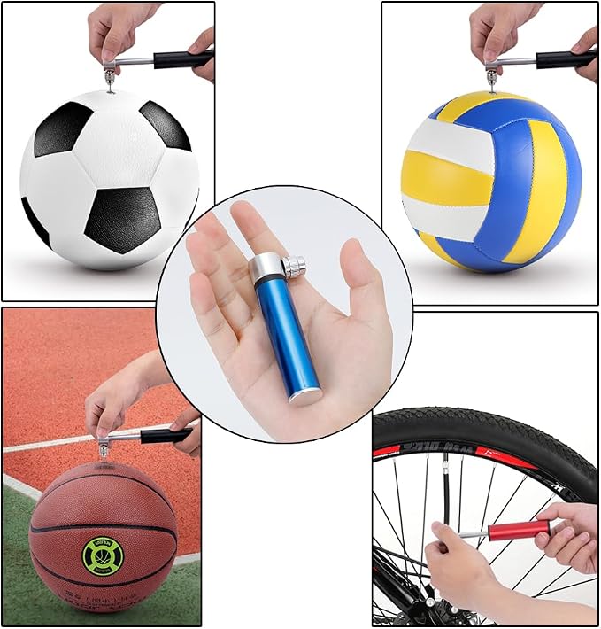 Portable Mini Bicycle Pump, Aluminium Bicycle Air Pump, Easy Inflatable - Image 4