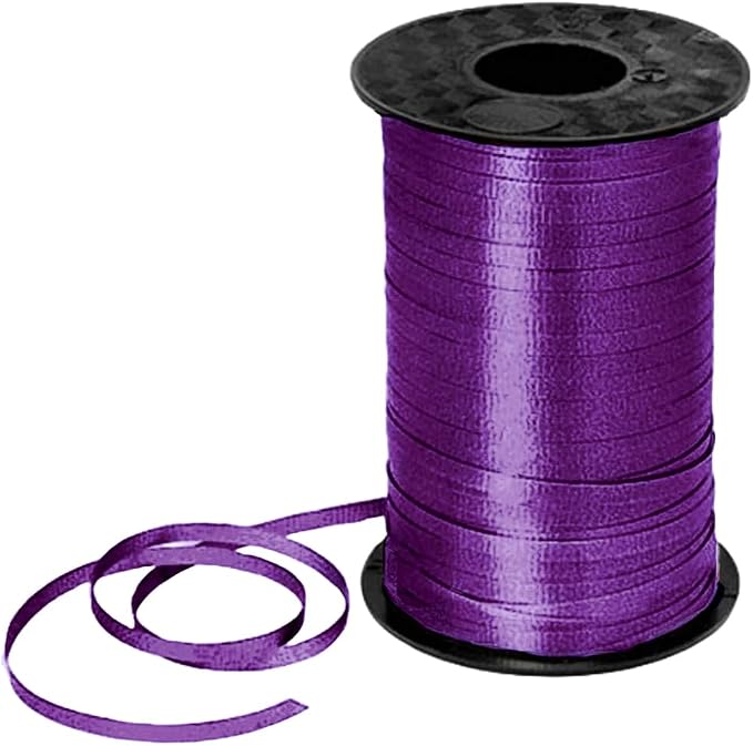 PMU 500 Yards x 3/16in Purple Crimped Curling Ribbon String by PMU