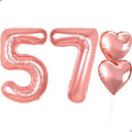 40 inch Rose Gold Birthday Balloons by Unknown