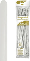 Sempertex Silk Oyster White Balloons, Nozzles Up, thick & durable, bridal by Sempertex
