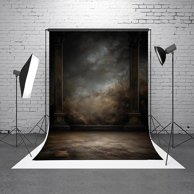 8x16ft Dark Vintage Photography Backdrops Portrait Photo Backdrop Wedding - Image 2