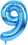 TONIFUL 40 Inch Blue Number 9 Balloons Large Foil 9th Birthday Decorations | by TONIFUL