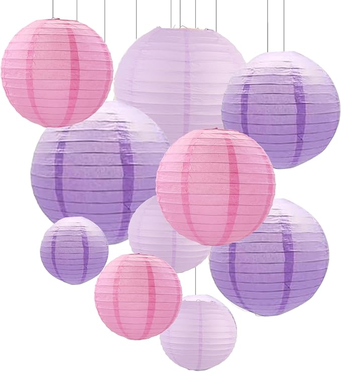 ZOOYOO 10Pcs Paper Lanterns, Baby Shower, Theme Party Garden Home Decor by ZOOYOO